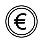 Symbole représentant l'euro pour indiquer la page tarif pour le dojo de jiu-jitsu et de self-défense à Bruxelles.